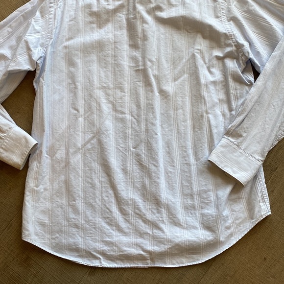 Bugatchi Classic Fit Light Blue Tonal Plaid Cotton Shirt Size Large EUC - Picture 6 of 13